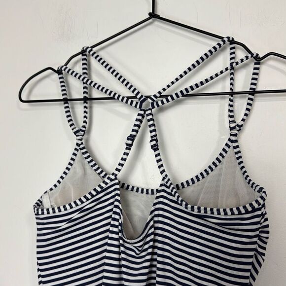 Athleta Rib Stripe Tankini Set 34B/C S - Picture 3 of 10